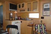 Classic 50's Retro Kitchen in 1952 Spartan Royal Manor Trailer